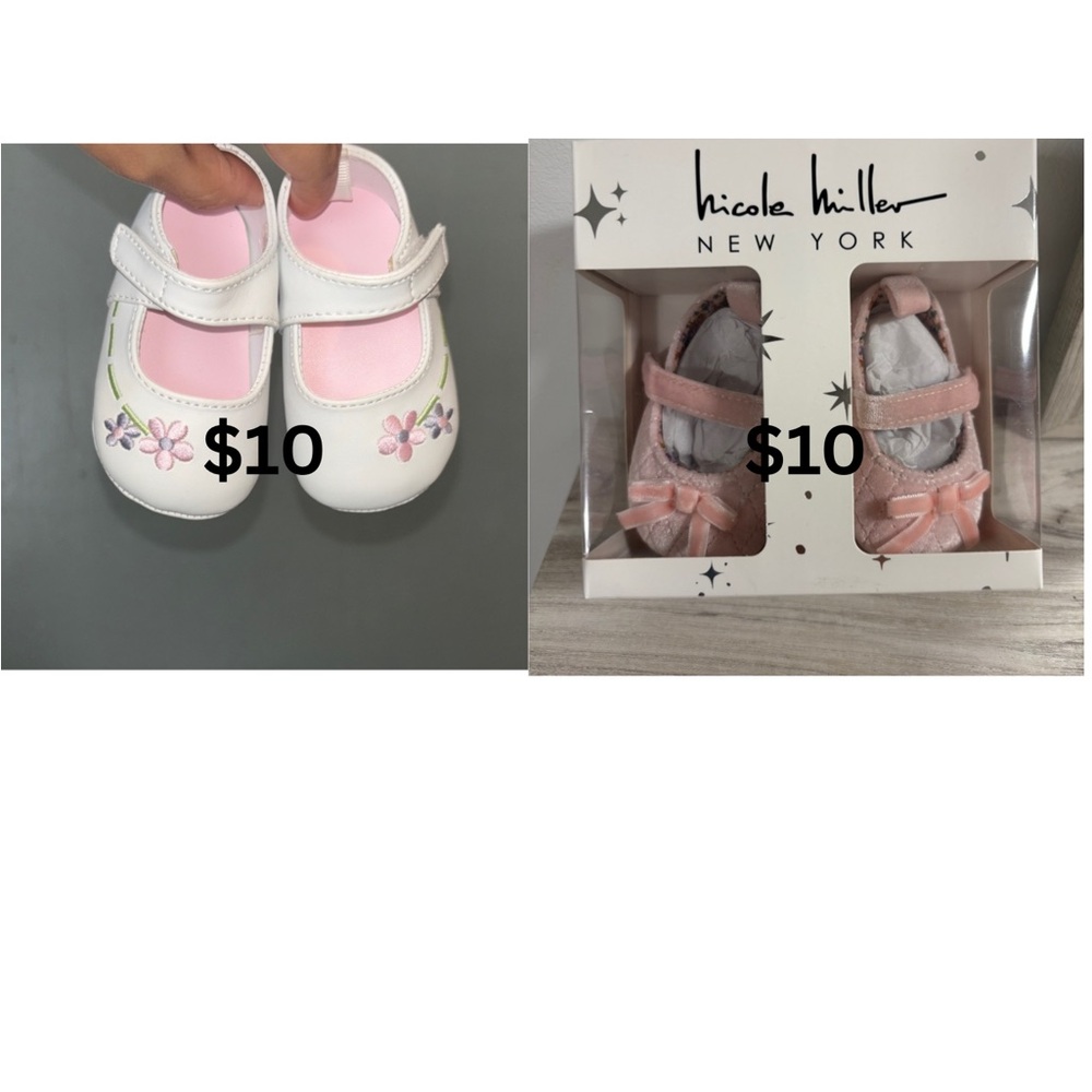 White and Pink Kids Shoes bundle